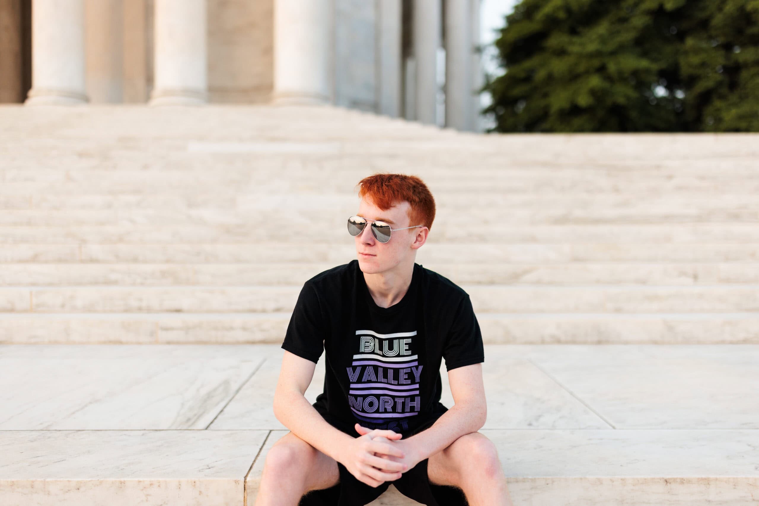 Jefferson memorial high school senior boy portrait session outdoors